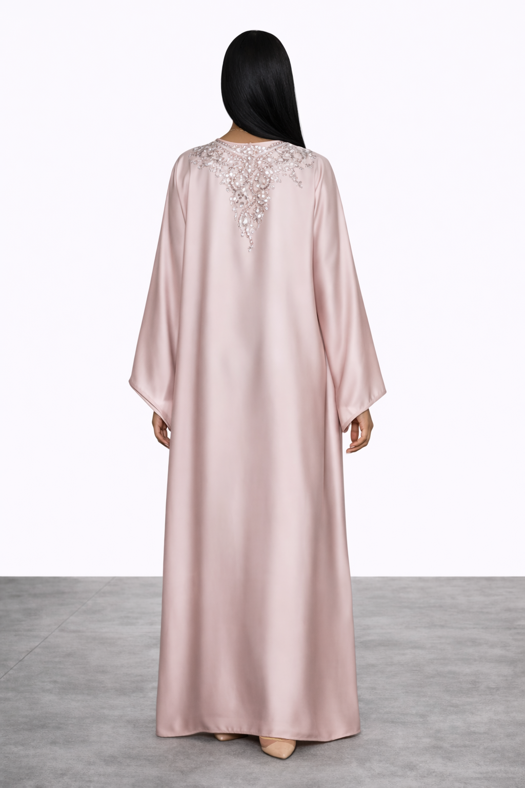 Soft Rose Abaya