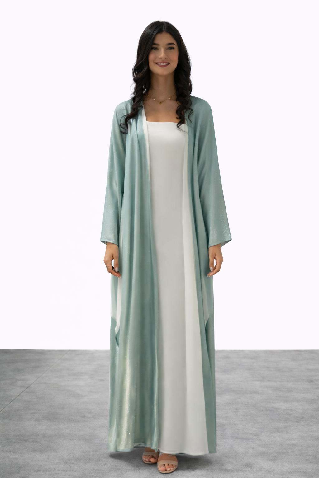 Mint Green Abaya – Lina