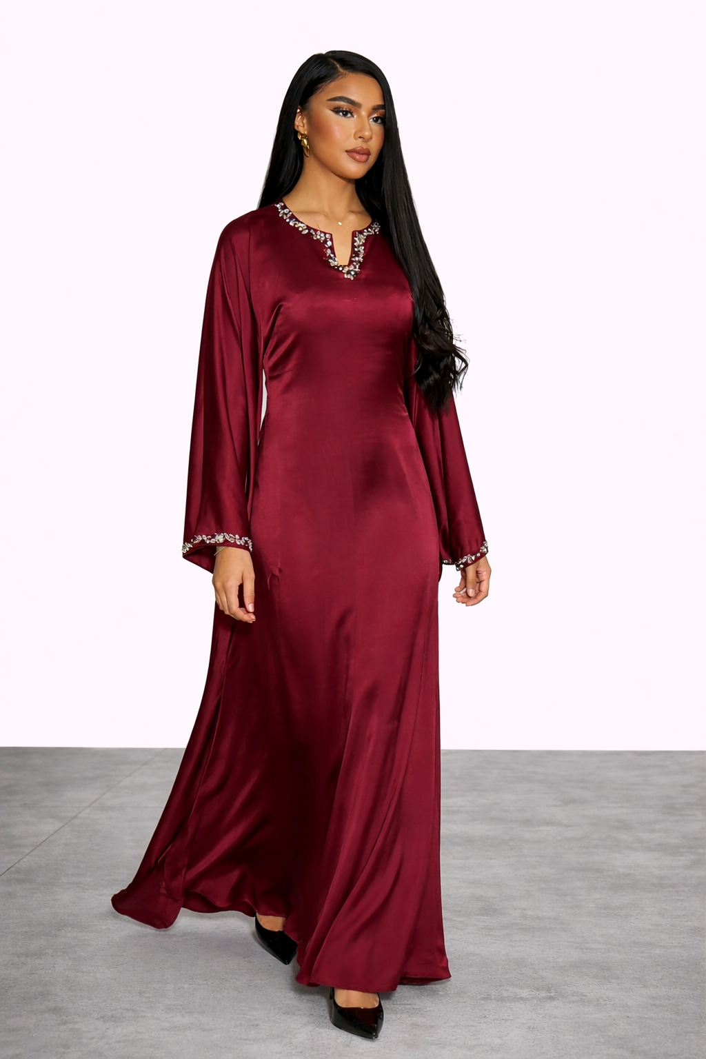 Red Cherry Abaya