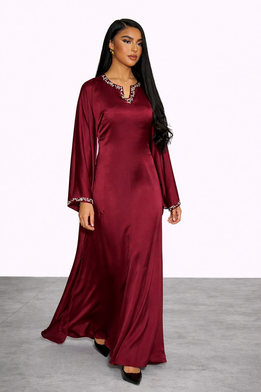 Red Cherry Abaya